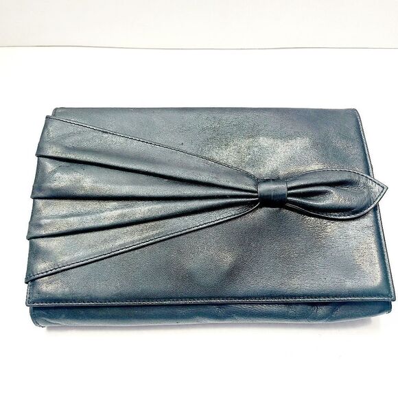 Ungaro Canvas Leather Clutch Bag - Picture 1 of 6